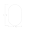 Skutchi Designs Racetrack Shaped 6 Person Conference Room Table, 46" W, 6 ft. L, 29" H, White HAR-RAC-46X72-DOU-XD09 - alternate 3